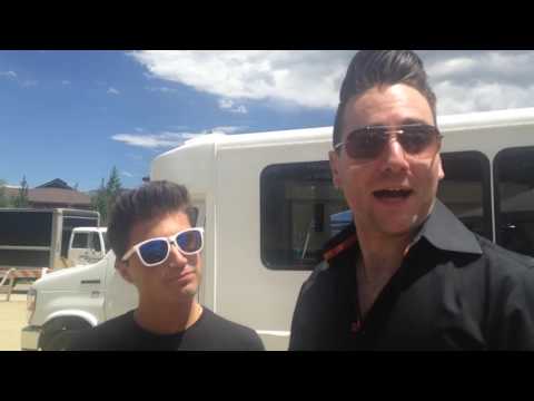 Vincent Ingala and Jonathan Fritzen with Becky Taylor