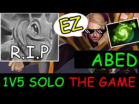 Abed [Invoker] 1VS5 SOLO 9K RANKED - Crazy Moves & Skill - Dota 2