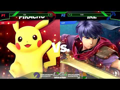 Alk (Lucario/Pikachu) vs Volt (Ike) - Smash Ultimate @ LXG 11