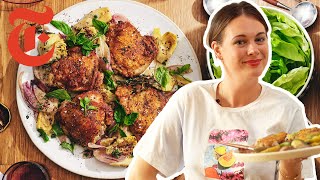 Alison Roman&#39;s One-Pan Chicken With Artichokes | NYT Cooking