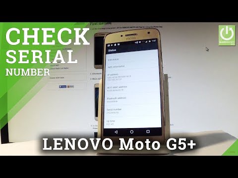 How to Check Serial Number in LENOVO Moto G5 Plus - Read SN