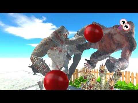 KNOCKOUT OF BOXER OLD GORO THROWS GIANT UNITS AT HYDRA'S CAGE!  - ANIMAL REVOLT BATTLE SIMULATOR