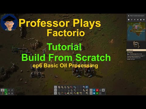 Factorio Tutorial Build From Scratch Ep6 Basic Oil Processing
