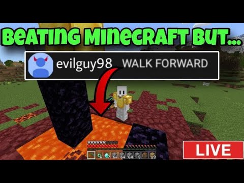 FeeDStunz - Beating Minecraft But CHAT CONTROLS What I Do!