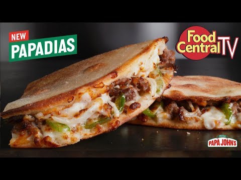 Papa John's Philly Cheese-steak Papadias - Food Review...