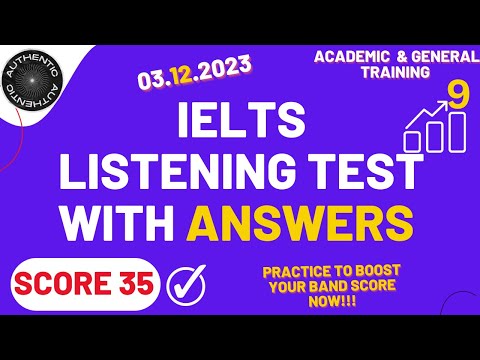 IELTS Listening Practice Test 2023 with Answers | 03.12.2023