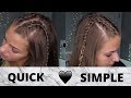 Half Double Dutch Braided Hair Tutorial