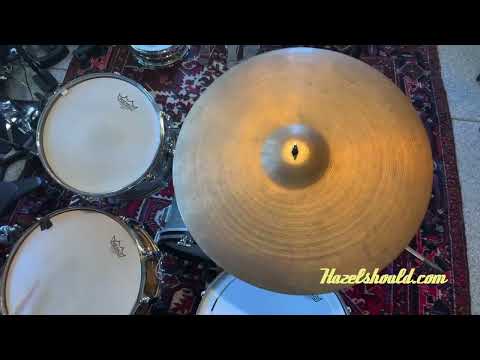 THIN DRY COMPLEX Vintage Zildjian 1950s 22” Ride ONLY 2585 g Hand Hammered Old School Gorgeous! image 5