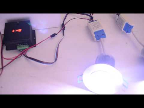 Bu'dior 8x3w DMX rgb downlight