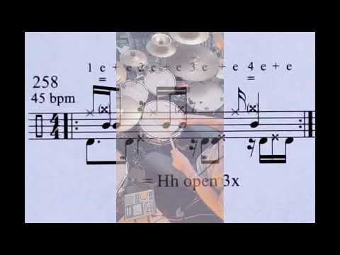 Jan Prins Hi Hat Integration, Nr 258, 4/4, 45 bpm