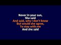 Stevie Wonder -- Never In Your Sun Karaoke