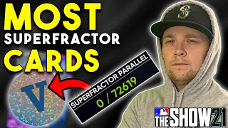 I BUILT A TEAM OF CARDS THAT HAVE BEEN SUPERFRACTORED THE MOST in RMLB THE SHOW