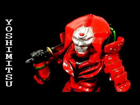 Miniatura do Tekken 5 Yoshimitsu  de Massa Epoxi e Biscuit