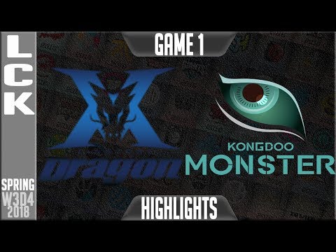 KZ vs KDM Highlights ALL GAMES | LCK Week 3 Spring 2018 W3D4 |2 King-Zone DragonX vs Kongdoo Monster