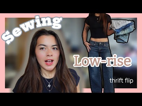 THRIFT FLIP: sewing low-rise pants