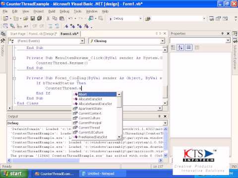 Vb Net Multithreading Vb Net Multithreaded Programming