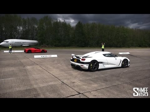 DRAG RACE: LaFerrari vs Koenigsegg Agera - Vmax Hypermax