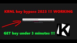 How to bypass krnl key 2023 and get key under 1 minute (WORKING) !!! #krnl #roblox #trending