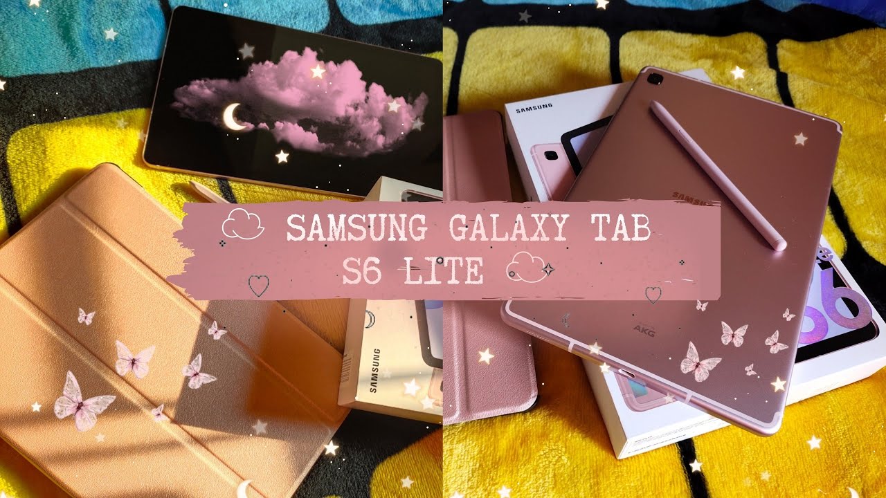 ☁️ Samsung galaxy tab s6 lite unboxing | aesthetic 🌸| S O F T H E N I C |
