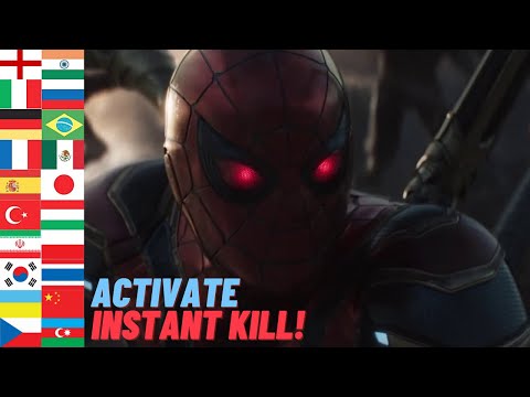 "Activate INSTANT KILL!" in Different Languages | Avengers: Endgame | Iron-Spider | Tom Holland