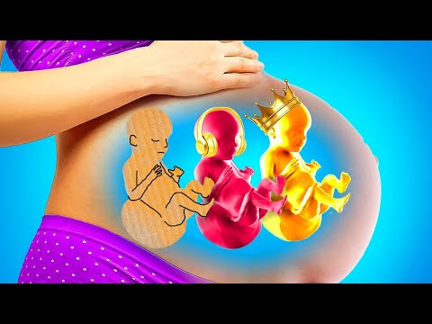 POOR VS RICH VS GIGA RICH PREGNANT || 8 Funny Pregnancy Situations, Awkward Moments by Kaboom! Go!