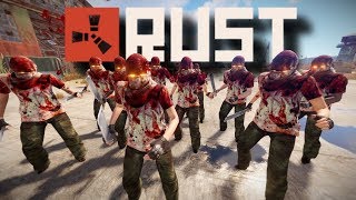 Zombie Horde Infestation at Airfield! | Rust Zombies #6
