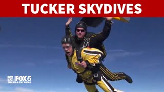 Flashback: Tucker remembers skydiving with the Golden Knights