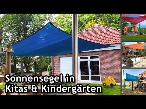 Befestigungs-Set freistehend | Kindergarten | 4 Masten (ohne Segel)