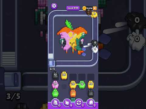 Pixel Flow Level 494 Walkthrough