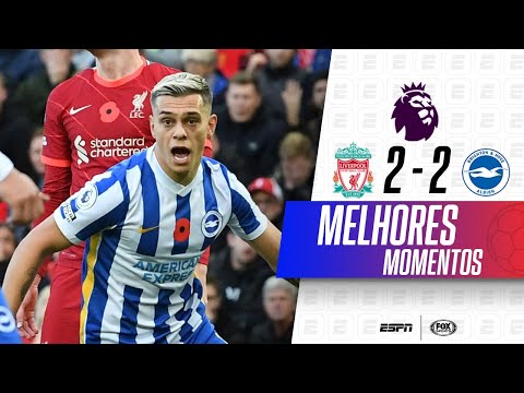 ALISSON LEVA GOLAÇO ABSURDO, E LIVERPOOL CEDE O EMPATE NA PREMIER LEAGUE | Liverpool 2 x 2 Brighton