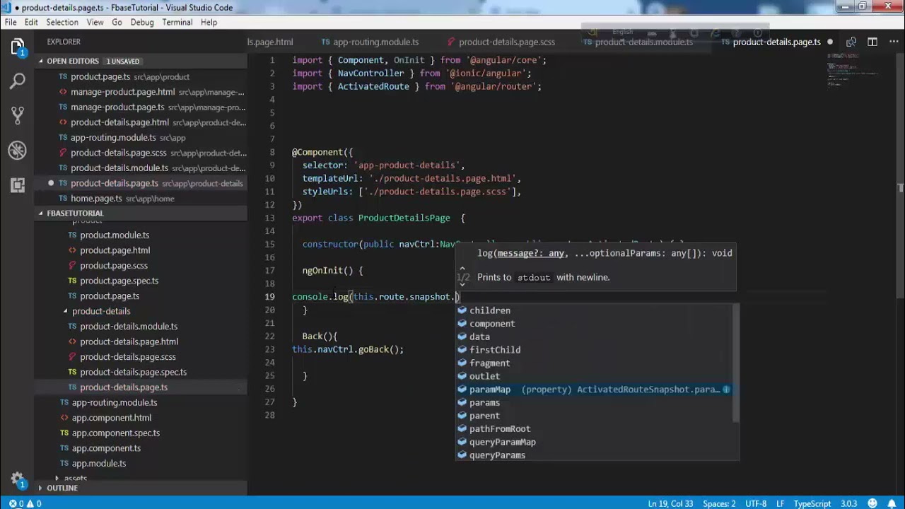 Navigate Product Details Page with ProductKey In Ionic | Ionic (Angular)  Tutorial Part - 22