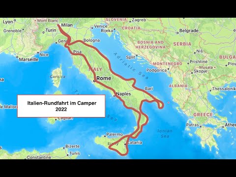 Tour of Italy by campervan, Part 1 (The West Coast)