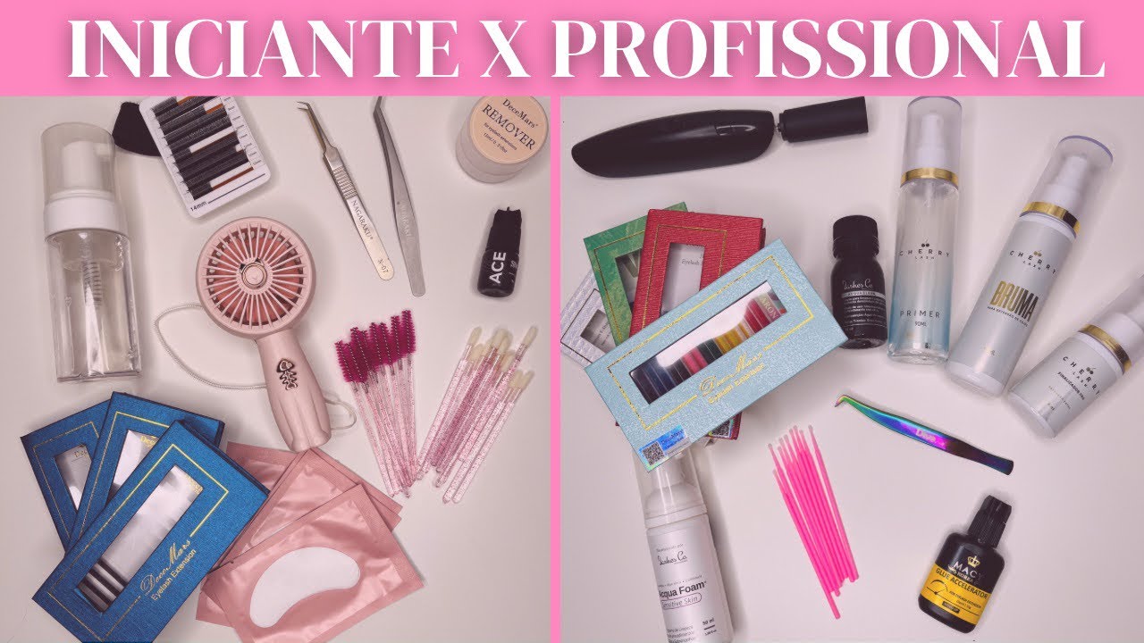🚨LISTA DE MATERIAL PARA EXTENSÃO DE CÍLIOS | Iniciante X Profissional | Lista 2023