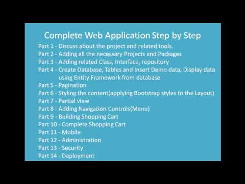 Complete Web Application Step by Step using ASP.NET MVC 5