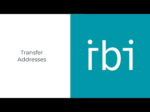 IBI Academy - Transfer addresses