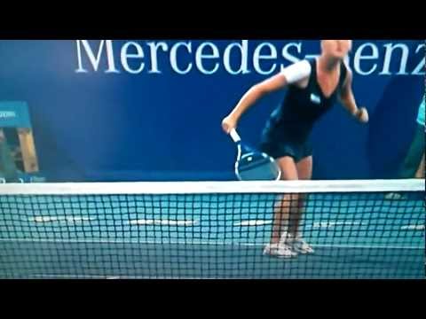 Tennis drop shot winner Agnieszka Radwanska vs Andrea Petkovic China open 2012