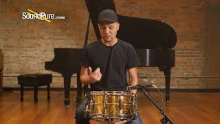 Video thumbnail for Ludwig 6.5x14 Hammered Bronze Phonic Snare Drum Quick n' Dirty by soundpurestudios