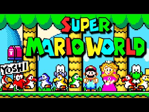 Super Mario World - Full Game Walkthrough | 100% No Damage Gameplay (All Secret Exits)