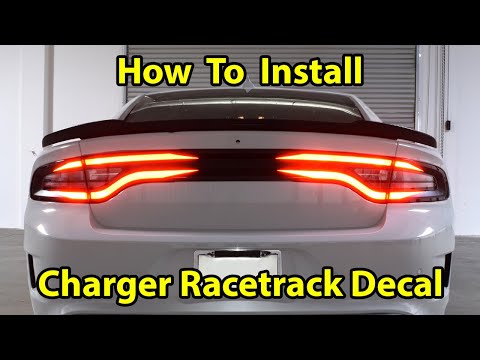 Dodge Charger 2015-2023 Racetrack Decal Installation