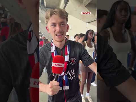 ​💪 Les supporters du PSG très confiants avant la finale face à Arsenal #psg #football #arsenal