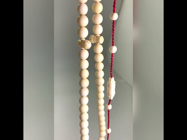 قوافل سبحة من عاج الطبيعي IV0038