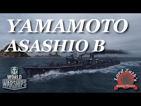 Yamamoto Asashio Black Tier 8 Japanese DD Shards South Spawn World of Warships