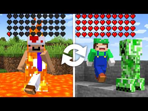 Minecraft Death Swap with 100 Hearts...
