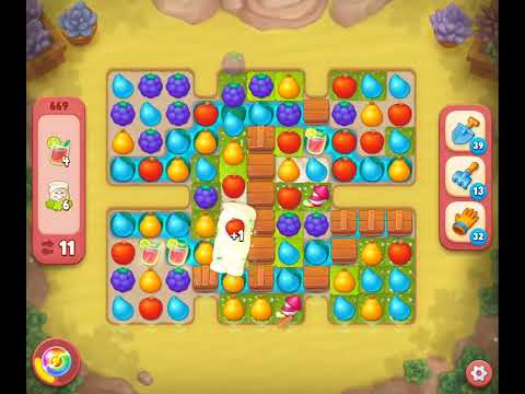 Gardenscapes Level 669 Completed