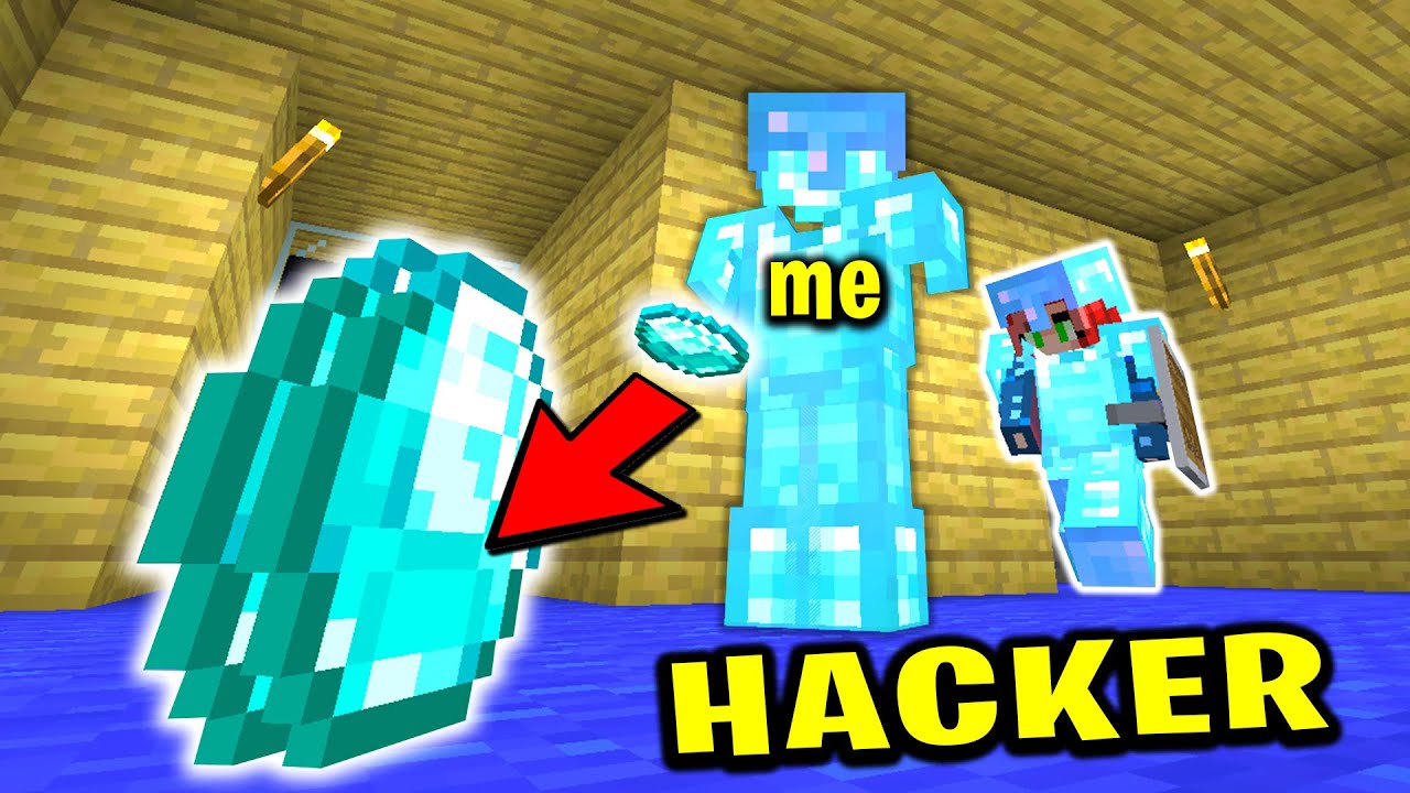 Trolling REAL minecraft HACKER using vanish plugin..