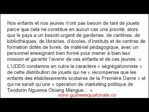 UDDS accuse Teodorin Nguema Obiang Mangue de gaspiller les fonds publics