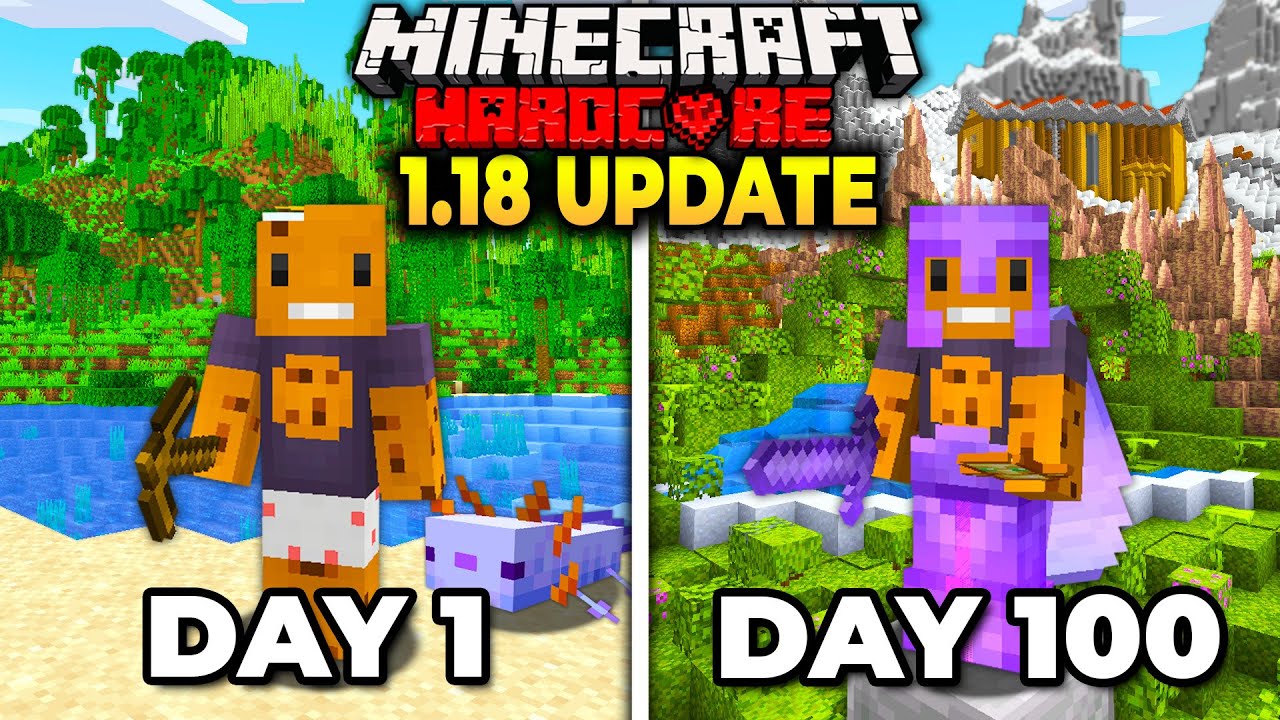 I Survived 100 Days on the 1.18 UPDATE in Hardcore Minecraft... Here's What Happened
