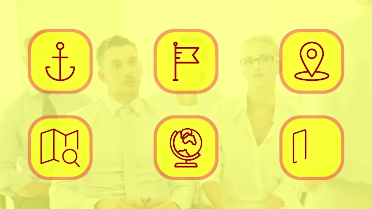 Route Map Location Travel Navigation Animation - Line Icons and Elements | After Effects Project...