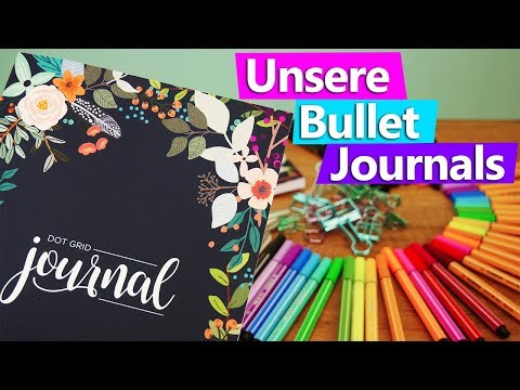 Bullet Journal HAUL deutsch | Eva & Kathis ERSTE Bullet Journals | Kalligrafie Stifte, Fineliner