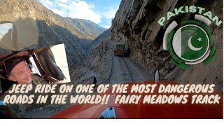 Jeep Ride on One of the Most DANGEROUS road in the World! Fairy Meadows Track 🤩